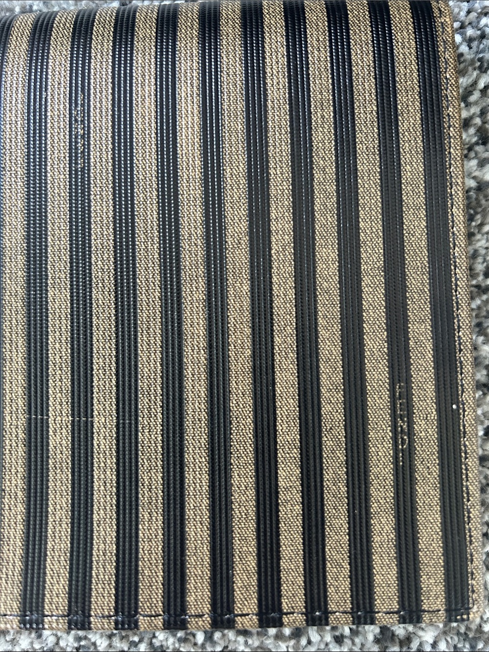 Striped Canvas Clutch - Picture 3 of 13